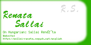 renata sallai business card